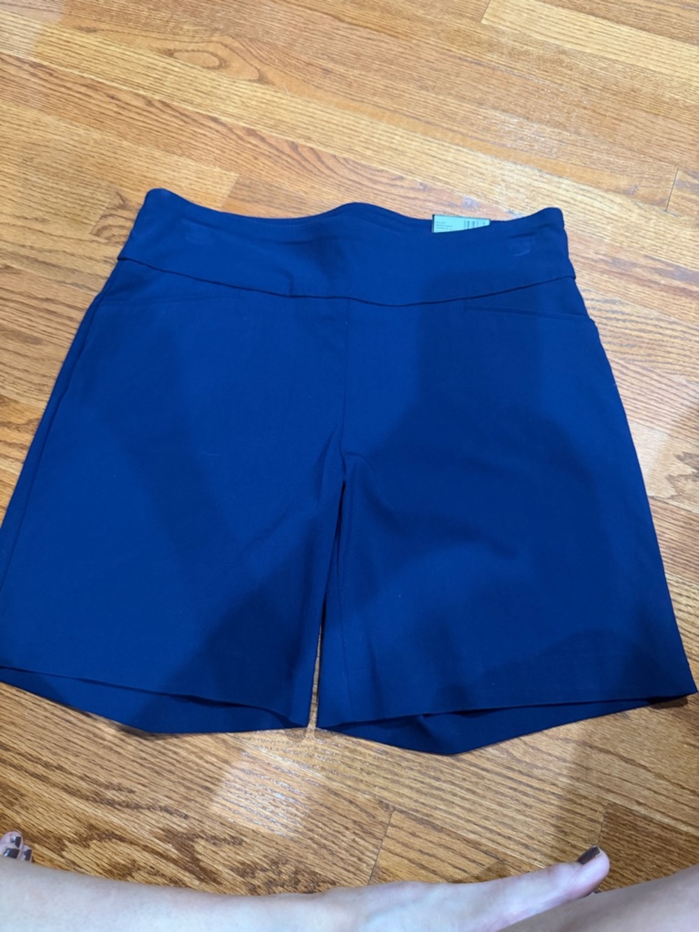 Women's Kim Rogers Navy Blue Stretch Tummy Control Shorts.  NWT!